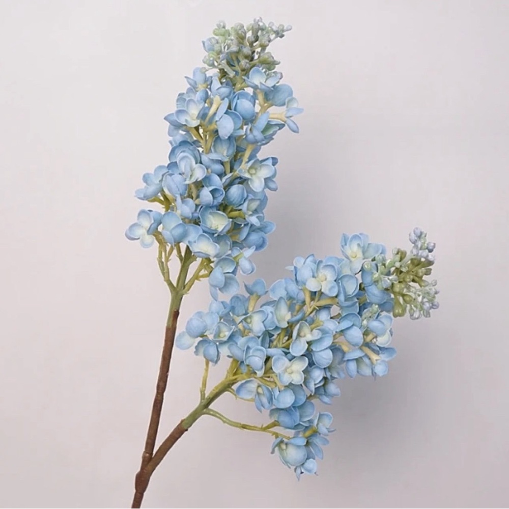 BLUE FAUX FLORAL LILAC STEMS